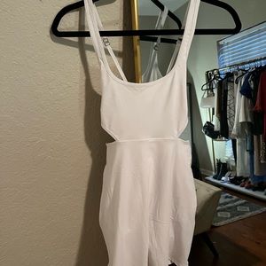 Ambercombie white side cutout traveler mini dress